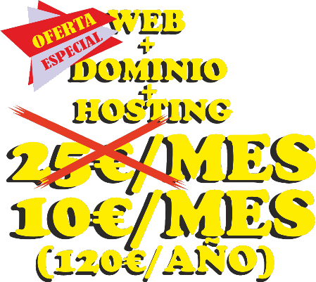 Web con dominio y hosting económico